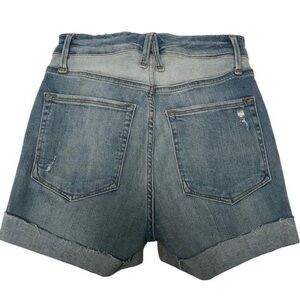 Good American Denim Shorts Jean Shorts The Cutoff Stretch Pieced Denim